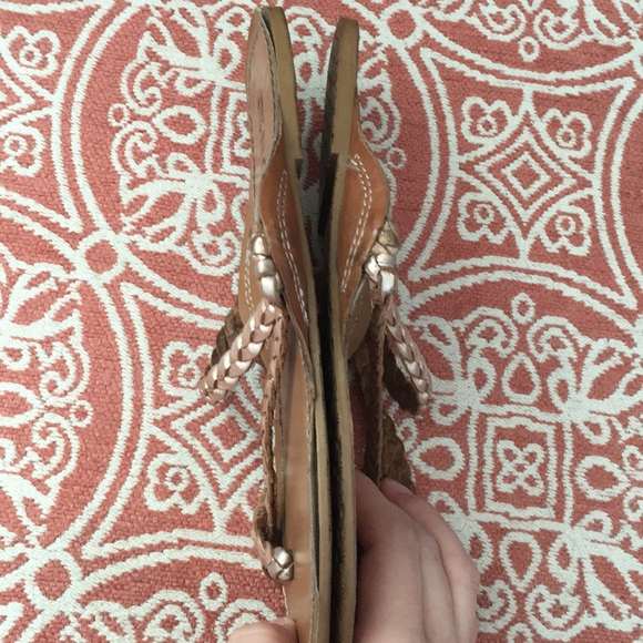 Roxy Braided Leather Strap Sandals - Picture 6 of 12